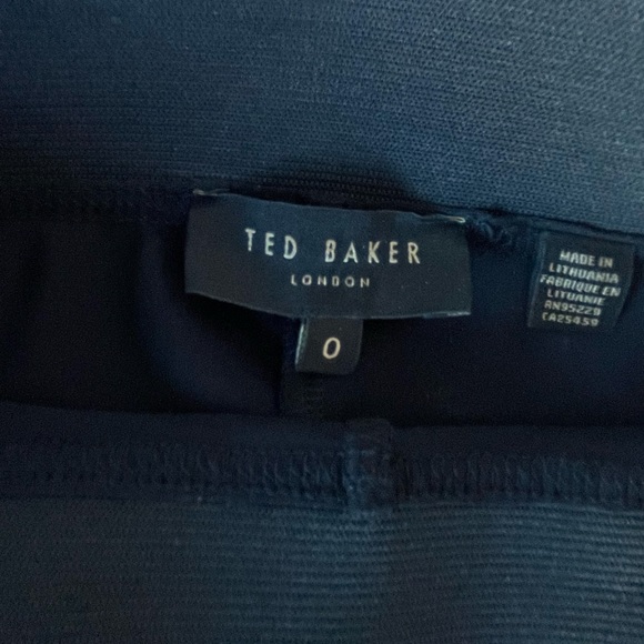 Ted Baker Black Pull On Jegging Legging Pant Ankle Zip Elastic Waist Sz0 (Small) - Picture 7 of 11